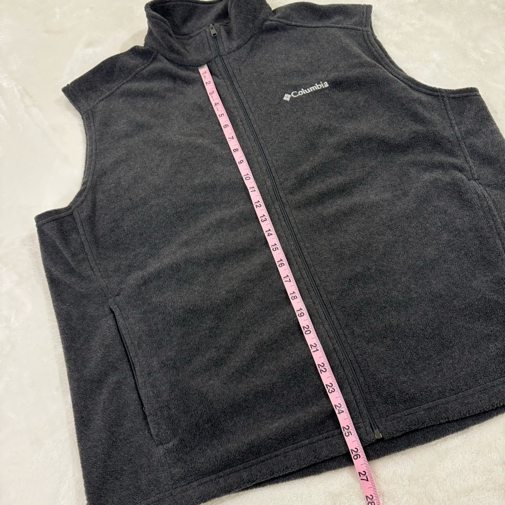 Columbia men’s grey fleece zip vest in size XXL - Picture 8 of 11
